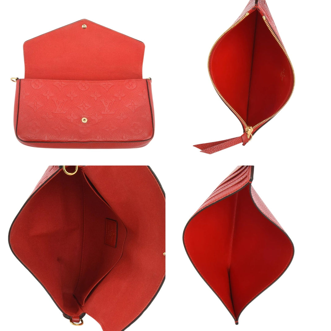 Louis Vuitton Felicie Empreinte Red Pochette