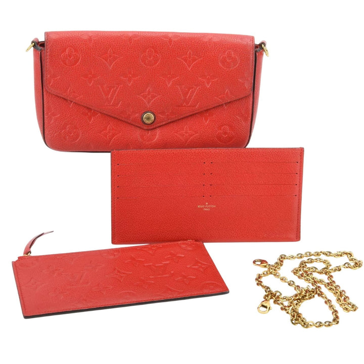 Louis Vuitton Felicie Empreinte Red Pochette