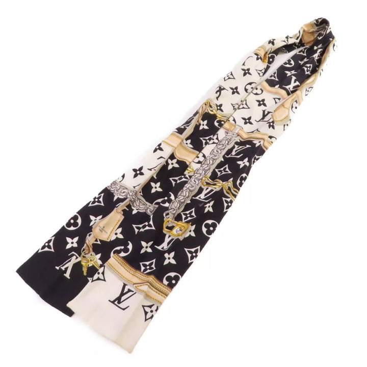 LOUIS VUITTON Bandeau Confidential Scarf Silk