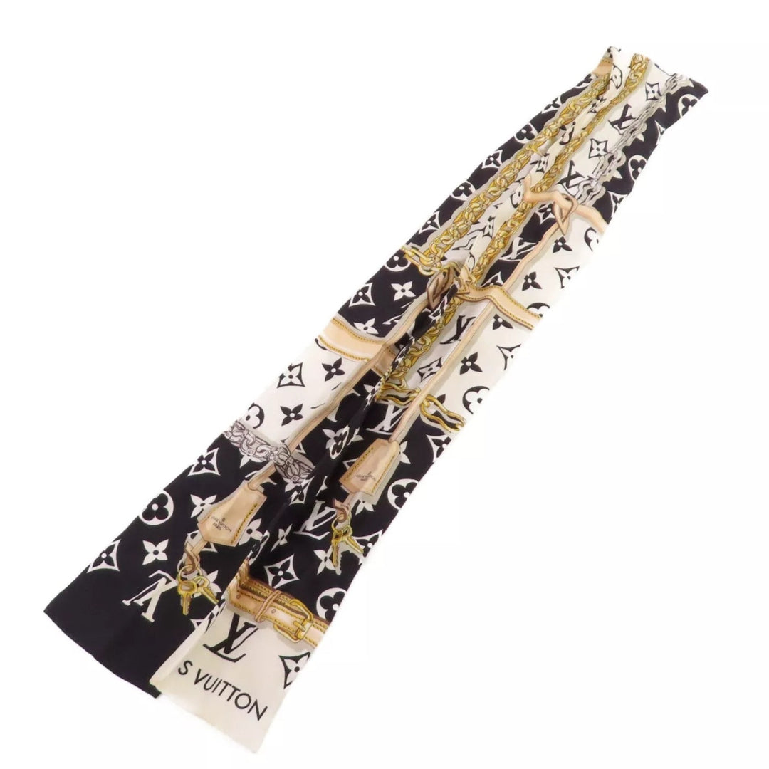 LOUIS VUITTON Bandeau Confidential Scarf Silk